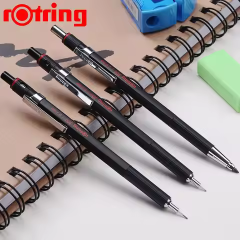 Rotring 300 Mechanical Pencils 0.5/0.7/2.0mm Black Metal Holder Mecanical Pencil School Supplies Des