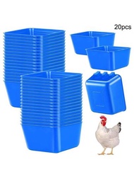 20 Piezas Bebederos De Comedero Para Gallinas, Comederos Para Pájaros De 16 Oz Colgantes Para Jaulas De Conejo, Bebedero De Agua De Pollo Para Mascotas Como Loros, Gallos, Cotorras, Aves De Corral, Palomas, Jaula De Alambre