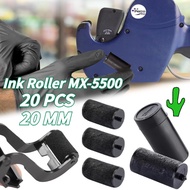 20PCS Black Ink Roller 20mm Price Labeller MX-5500