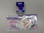 Sanrio Hello Kitty 貼紙套裝 一番賞17號貼紙信封袋 全新 正版日本有牌 hello kitty x pinoko 護士造型  絲帶 蝴蝶結 ribbons 惡魔 魔鬼 黑色女僕 k