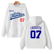 White sweater hoodie fanmade Babymonster Kpop chiquita Hoodie Stage Outfit