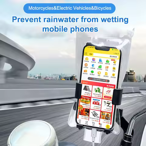 5PCS Waterproof Phone Cover Clear Case for Rider Motocycle Ridding Rainproof Phone Pouch Dry Bag Tou