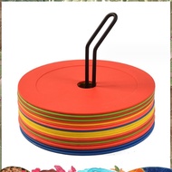 10Pcs Soccer Flat Cones Marker Disc Marker Disc  Marker Disc Basketball Sports Speed Agility Trainin