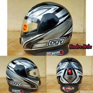 HELM JADUL AGV GP1 Motif Black silver./ INK GP RACE MOTIF AMERIKA.