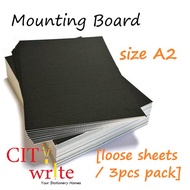 < Mounting Board > size A2 Board [1pc / 3pcs pack] Black/White DIY art craft architectural modelling