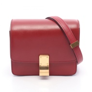 【二手】Celine CELINE單肩包 Classic Box 小號RED皮革 Classic Box 小號 女士二手 A
