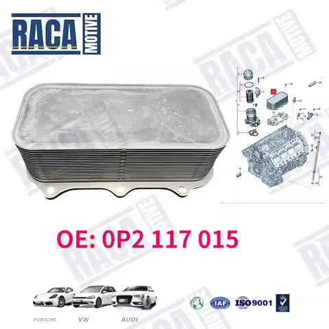 For Audi A8 Q7 Q8 RS6 RS7 S8 Bentley GT Flying Lamborghini URUS Engine Oil Cooler 9A711701500 0P2117