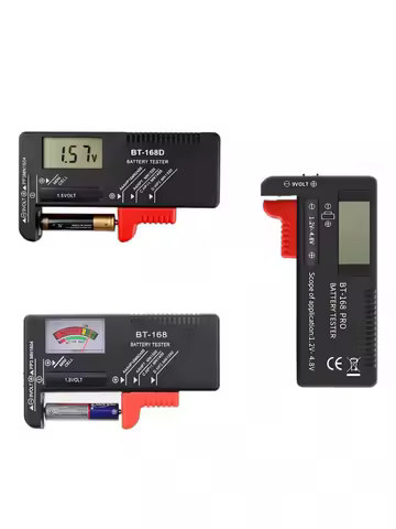 BT-168 Pro BT-168D BT-168 Digital Battery Tester LCD Display C D N AA AAA 9V 1.5V Button Cell Batter