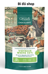 "1kg socola sô cô la chocolate nguyên chất TRẮNG 40% Puratos" - Bí đỏ shop dụng cụ làm bánh