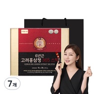 Jeongwon Sam 6-Year Korean Red Ginseng 365 Stick 10g x 30 Pouches (300g) x 7 Gift Sets + Shopping Ba