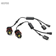 HEEPDD 40W/pcs Angel Eyes Halo Ring Marker Lights Bulb 16SMD White Replacement for BMW E39 E53 E60