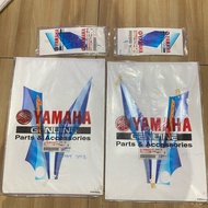 Striping sticker wing in set Yamaha jupiter Z 2004 biru Original YGP 5TP-F8393-60 5TP-8394-60 5TP-F8
