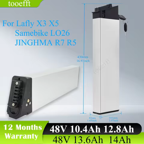 Ebike Battery 48V 10.4Ah 12.8Ah 13.6Ah 14Ah Folding Built-in Electric Bicycle Battery for Samebike L