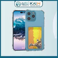 Case For iPhone 15 ProMax/ iPhone 15 Pro/ iPhone 15 Plus/ iPhone 15 Kai.N Clear Slot Dual Case