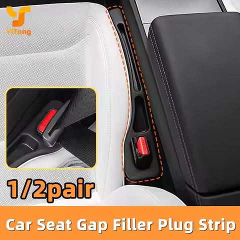 Yitong 1/2pair Car Seat Side Seam Filling Material Groove Design Easy To Store Items Seat Gap Fillin