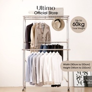 [JML Official] Ultimo Casa Pro | 90 - 120cm width Stainless Steel Clothes drying rack with added Mes