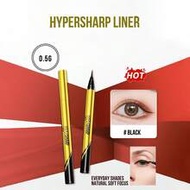 HYPERSHARP Liquid Eyeliner Pen #Black 0.5g/0.01oz, 0.005mm Ultra-Fine Tip, Precise Lining, Smudge-Pr