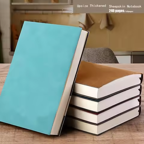 Thickened A5 A6 B5 Business Pu Notepad Sheepskin Student Stationary Notebook Lined Daily Planner Not