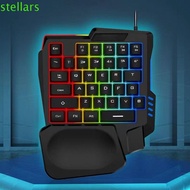 STELLARSYNC Single Hand Keyboard, Ultra-slim Mini One Handedly Keyboard, Portable 35 Keys Luminous 3