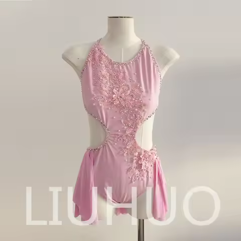 LIUHUO Lyrical Dancing Dress for Performance Color Pole Skirt Factory Customize JC217
