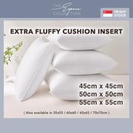 ESPACE - Extra Fluffy Square Sofa Pillow Cushion Insert with Zipper 45x45cm / 50x50cm / 55x55cm