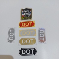 Dot Cutting Helmet Sticker
