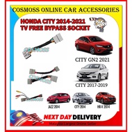 Honda City 2020 2021 2022 GN2 , City Jazz Fit HRV HR-V H-RV ByPass TV Free Cable Socket Video In Mot