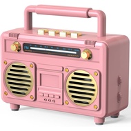 Mini Cute Bluetooth Speaker, Gift for Women Teen Girls, Pink Decor Aesthetic for Bedroom, Room, Desk