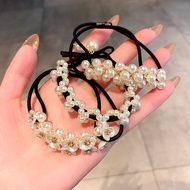 Dây Buộc Tóc Ngọc Trai Thanh Lịch Cho Nữ Dây Buộc Tóc Đuôi Ngựa Đơn Giản Thanh Lịch Dây Buộc Tóc Da 