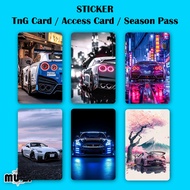 GTR TnG Card STICKER NFC STICKER Waterproof Thick Hard Material GTR Touch n Go Card STICKER