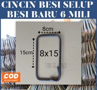 Cincin besi cor bangunan / ring besi 8x15 / besi cincin beton 6 mili / ring besi 8x15 6 mili / ring 