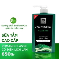 Dầu gội & Sữa tắm ROMANO 650g Classic
