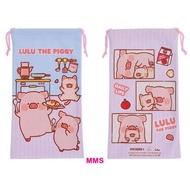 香港正版  罐頭豬 LULU豬 LuLu The Piggy 收納袋 多用途盛物袋 (大)