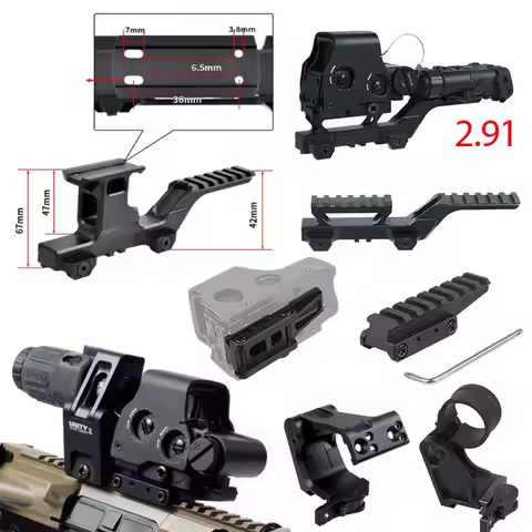 UNITY Fast 2.26 2.91 Hydra Mount Optics Riser Mount 558 Sight Scope Holographic Sight For 551 552 55