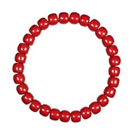 【正佳珠寶】帝王硃砂 頂級蘋果老型珠 6x7mm 帝王硃砂手珠