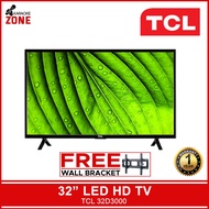 TCL 32D3000 / 32 inch Led HD TV / A+ Grade HD Ready Panel / with Wall Bracket and Crate / HD TV / TCL 32 inch led tv /