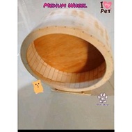 (The Bools) 20 cm Medium WHEEL Large Wooden WHEEL Mini Hedgehog Toy, SugaGlider, Hamster