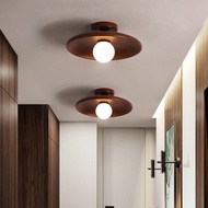 Japanese Wood Grain Ceiling Light Simple LED Corridor Ceiling Light for ﻿Dining Room Bedroom Foyer K