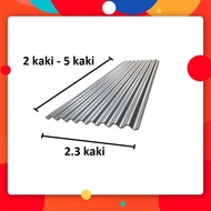 2' - 5' (ft/kaki) CORRUGATED METAL ZINC ROOF SHEET / ATAP ZINK / ZINC KAMPUNG SHEET ZINC ATAP RUMAH, ZINC BUMBUNG