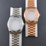 QX 40mm Case Fit M8285/8215 Movement Assembly Stainless Steel Case/20mm Watch Band Watch Accessories