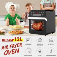 Air Fryer Oven Toaster Rotisserie Dehydrator LED Display Digital Touch Screen 12L 16-in-1 Countertop Oven Cooking Tools 1600W