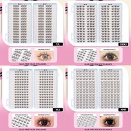 30 Rows Glue Free Cluster Lashes No Glue Needed Individual Lashes Curly Spiky False Eyelashes Extens