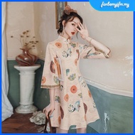 dress cny korean plus size muslimah dresses batik floral girl french dinner chinese pink bridesmaid 