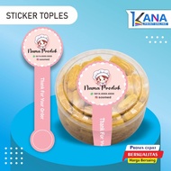 Jar Label Sticker | Drink Bottle Seal | Cookie Jar seal label