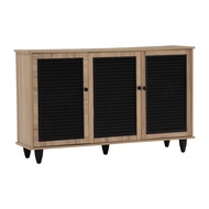 Furniture Direct IRAN 3 door shoe rack cabinet/ rak kasut/ rak kasut bertutup/ rak kasut kayu