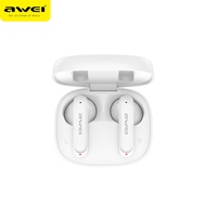 Awei T36 TWS PRO Mini Wireless Bluetooth Earbuds Smart Noise Canceling Zero Delay Bass Sound Gaming music bluetooth earphone With 5 Hours Playtime Ultra low loss Bluetooth V5.1 waterproof headphone for all bluetooth mobiles