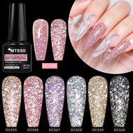 MTSSII 7ml Reflective Glitter Gel Polish Glitter Sequins Nail Gel Varnish DIY Soak Off UV/LED Gel Na