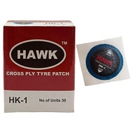 HAWK HK-1 CROSS-PLY TYRE PATCHES 60MM (HARD TYPE) 30PCS/BOX