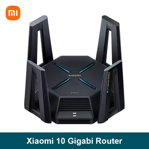 Xiaomi 10 Gigabit Router WiFi 7 2GB RAM Dual 10G Network Port 2.5G x 4 Adaptive Network Port Mesh IP