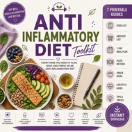 Anti-Inflammatory Wellness Pack | 7-Day Meal Plan, Grocery List (Digital Download)